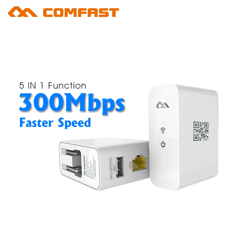 2.4GHz 300Mbps WiFi Repeater Wifi Wireless Router For Home Wi fi Signal Extender Amplifier Comfast CF-WR360N repetidor Wi-Fi