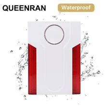 433 МГц для съемки вне помещения с системой сирена MD-334R внешний сирена вспышки рог с Builit-в Батарея для ST-VGT, ST-IIIB, ST-V сигнализации дома Системы