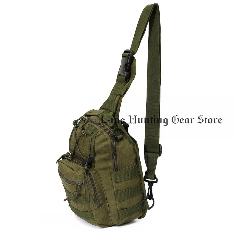 600D Nylon Sports Molle Chest Bag Tactical Military Shoulder Strap Bag Men Women Outdoor Camping Hiking Bag