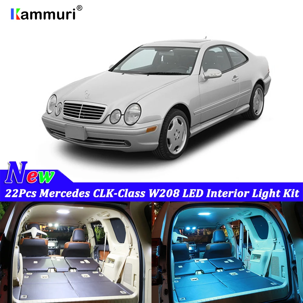 17Pcs Canbus LED Interior Car Light For 2005-2011 Benz SLK-Class R171 White Lamp