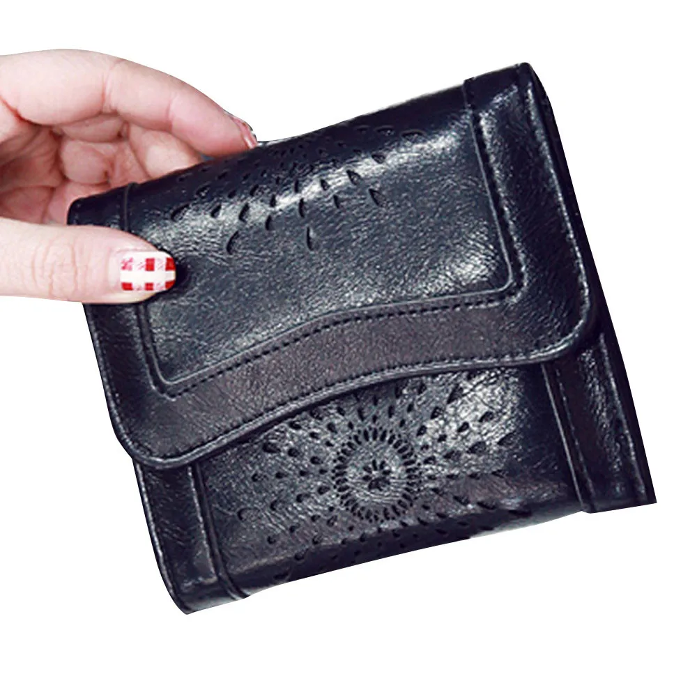 

MOLAVE Wallets &Holders fashion Women wallet Lady Leather Clutch purse new hasp Short Card Holder solid package long Handbag9411