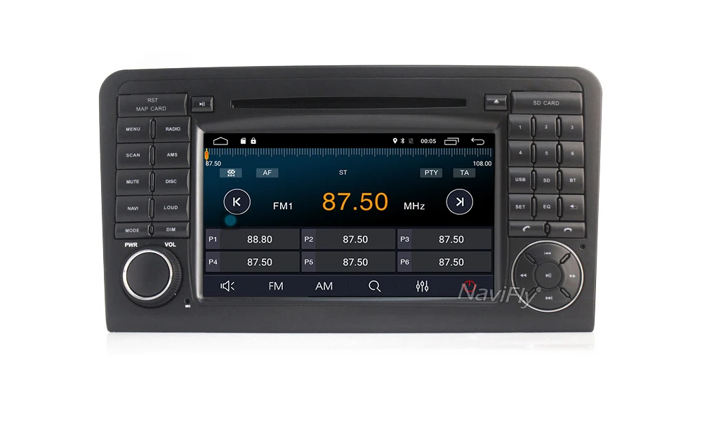 Discount NaviFly 7 inch 2 din Android7.1 car dvd radio for Mercedes/Benz/ML ML350 L450 ML500/GL CLASS W164 GL320 GL350 GL420 car gps 11