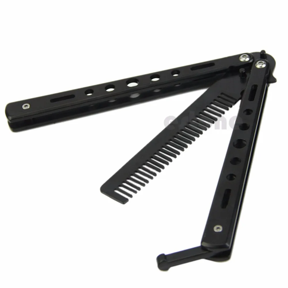 

Metal Stainless Steel Practice Training Butterfly Balisong Style Knife Comb Hot