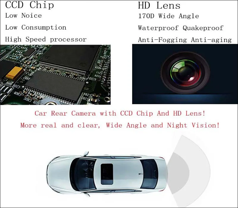 Bigbigroad автомобиль интеллектуальные динамичный трек заднего вида Камера Ночное видение Реверсивный резервного Камера для Toyota Crown 2010-2013