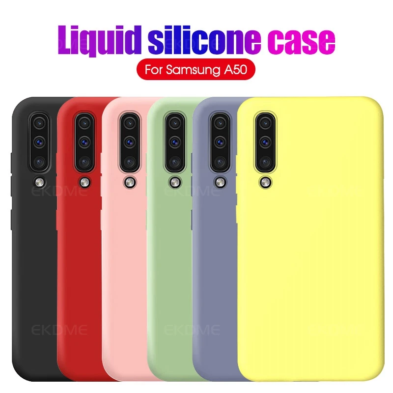 

Soft Liquid Silicone Phone Case For Samsung Galaxy A30 A50 A70 A20 A40 A60 M40 TPU Full Cover SM-M405F A305F A505F A606F A705F