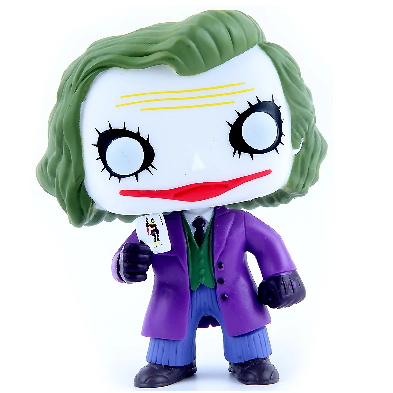 Funko pop 12 см Джокер Бэтмен Темный рыцарь злодей издание анимация фигурка ПВХ модель игрушки для детей