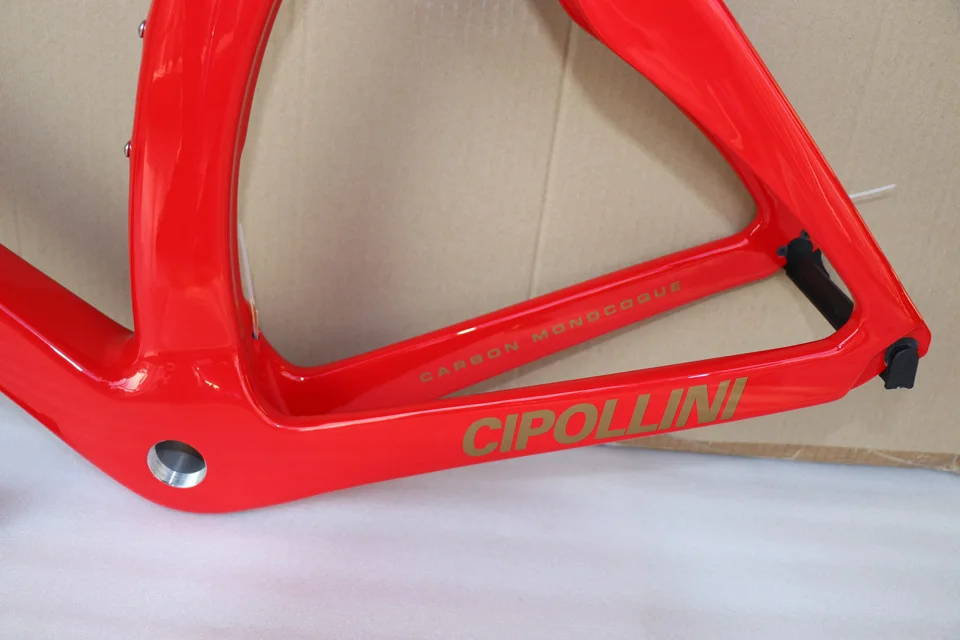 Sale Red gold 2019 CIPOLLINI RB1K The ONE carbon frame T1100 3K Weave K29 color RB1000 Road bicycle carbon bike frame 5