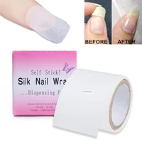 1pc Nail Silk Wrap Nail art Repair Fiberglass Self Adhesive tape Strong Protect Sticker for polish UV Gel Manicure tools 1