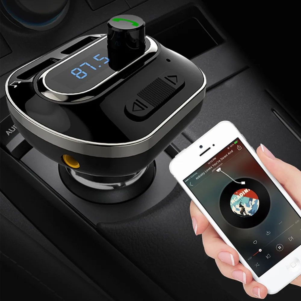 VR робот Bluetooth Handsfree автомобильный комплект 5 в 2.4A USB зарядное устройство Aux Аудио Автомобильный mp3 плеер fm-передатчик модулятор TF карта U диск плеер