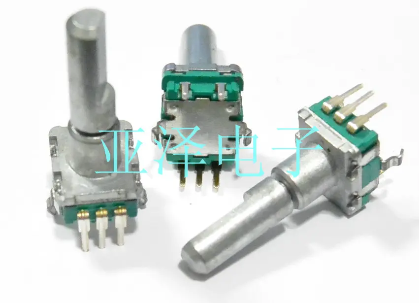 

5pcs EC11 type encoding switch 20, positioning number 20, pulse shaft length 25MM, digital potentiometer pulse switch