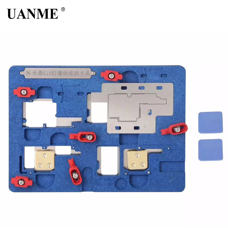 

UANME Circuit Board PCB Holder Jig Explosion-proof Cooling Tin Platform For iPhone X 6 6S 7 8 Plus Motherboard Fixture Tool