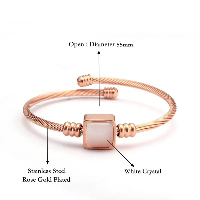 women Men charm Crystal Bangles (1)