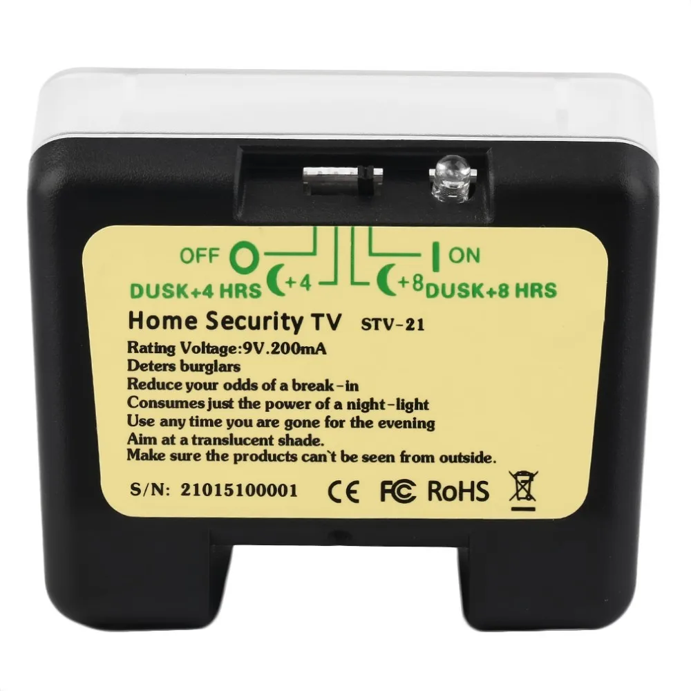 Домашний охранный светильник с автоматическим распознаванием аналогового ТВ-муляж безопасности поддельный Телевизор симулятор супер-яркий светодиодный Deters грабители, экранное движение
