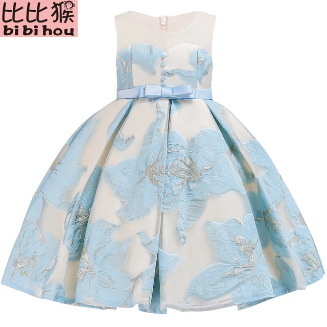 Flower Embroidery Dresses For Wedding Pageant Birthday Dress Flower Embroidery Dresses For Wedding Pageant Birthday Dress Toddler Party Princess Gorgeous
