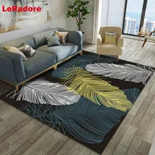 LeRadore пользовательские перьевые напечатанные коврики для гостиницы коврик для спальни противоскользящие Премиум качество отеля антистат ковер для гостиной
