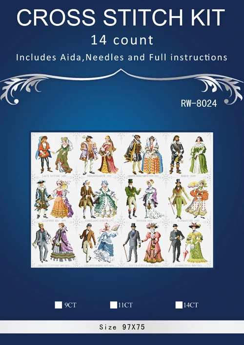 

n97 Couples lovers 2016 home Decor counted 14ct white canvas similar DMC Cross Stitch kits 14CT needlework Set DIY embroidery
