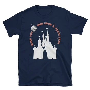 

When You Wish Upon A Death Star Men's Cool Fashion Casual Tshirt 100% Cotton