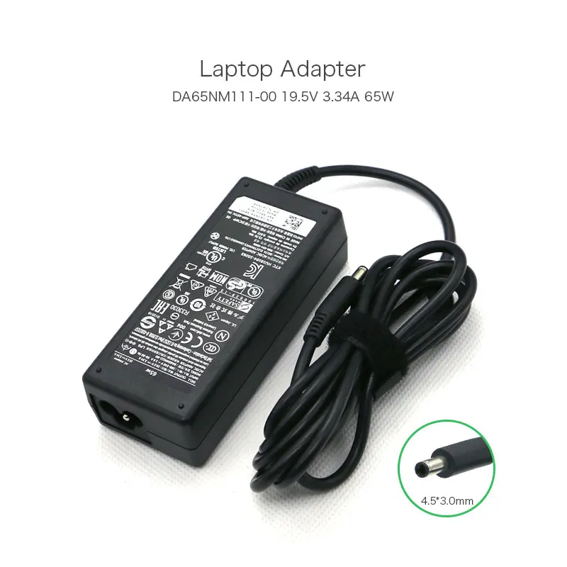 Genuine Dell 65W AC Power Adapter for DA65NM111-00 Monitor 27" S2718HN 01XRN1 