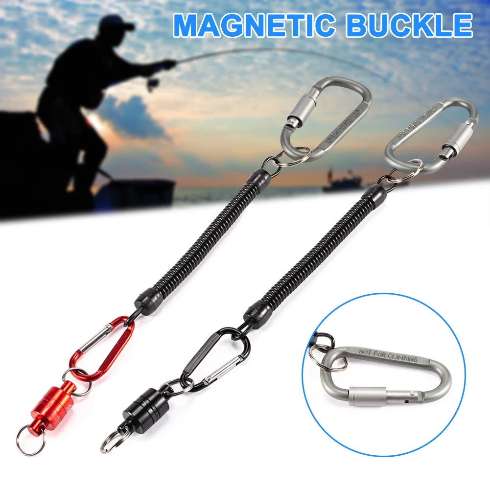 

2019 Magnetic Net Release Skid-proof Fly Fishing Net Release Holder for Fly Fishing Lanyard ALS88