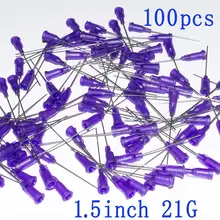 Cheapest 100pcs,Syringe Needle 21Ga Dispensing Needle with Luer Lock 21Gauge x 1.5Inch Length Blunt Tip For Industrial Mixing Many Liquid Best Offers