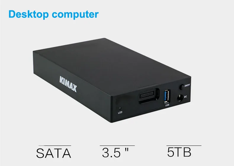 Горячая Hdd коробка алюминиевый черный USB 3,0 hdd ssd 2,5 ''3,5'' для SATA I II III до 5 ТБ hdd чехол для настольного компьютера