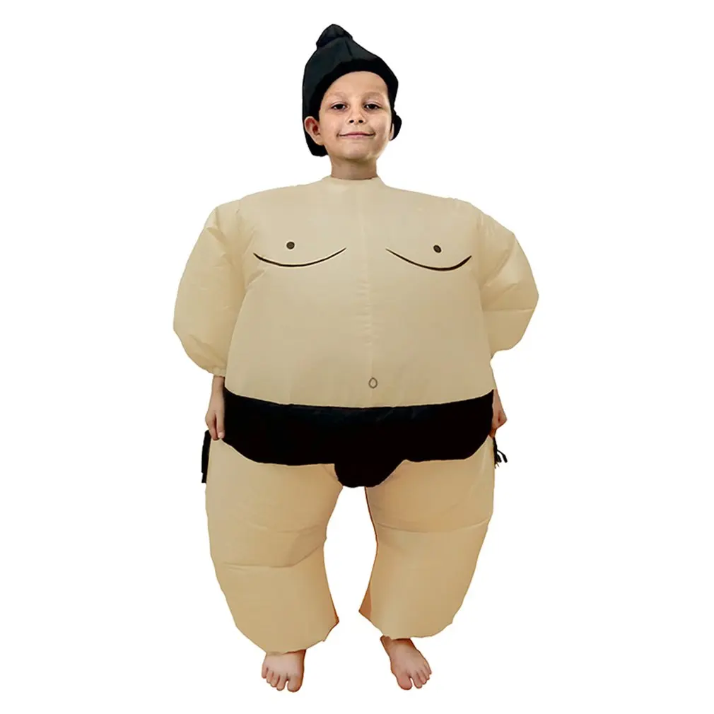 Надувной; сумоиста, карнавальные костюмы, костюм для Хэллоуина, способный преодолевать Броды для взрослых/детей толстяк сумо вечерние