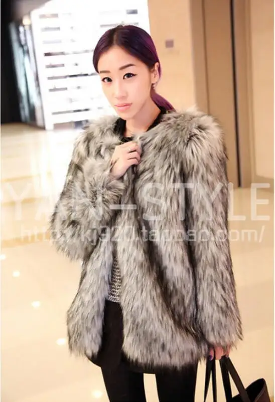 Gris Mode Chaud 6xl Veste 2019 Et Fourrure De Femmes Imitation D'hiver Gamme Automne Grande Renard S Manteau Haut Taille Nouvelles Fumée gPvwZRg