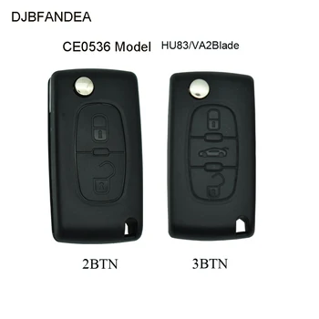 

DJBFANDEA Remote Car Key Case for for Citroen Berlingo Picasso C1 C2 C3 C4 C5 for Peugeot 107 108 207 208 307 308 408 Partner