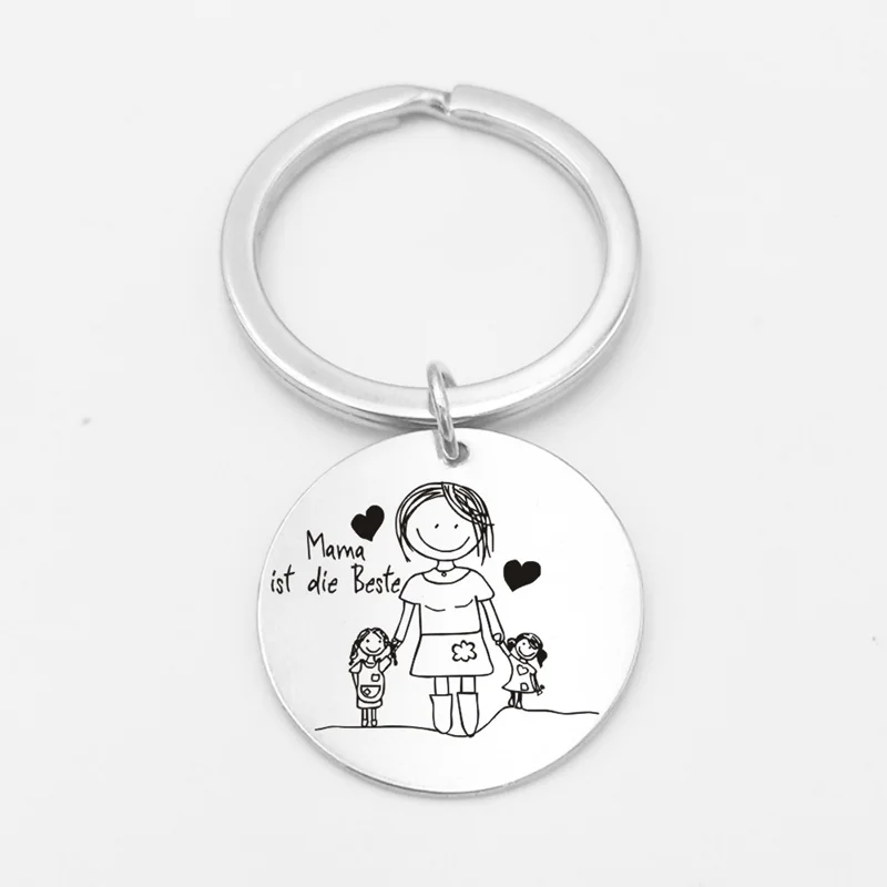 Горячая Распродажа с надписью I Love MAMA IST под давлением лучшие мультфильм рисунок