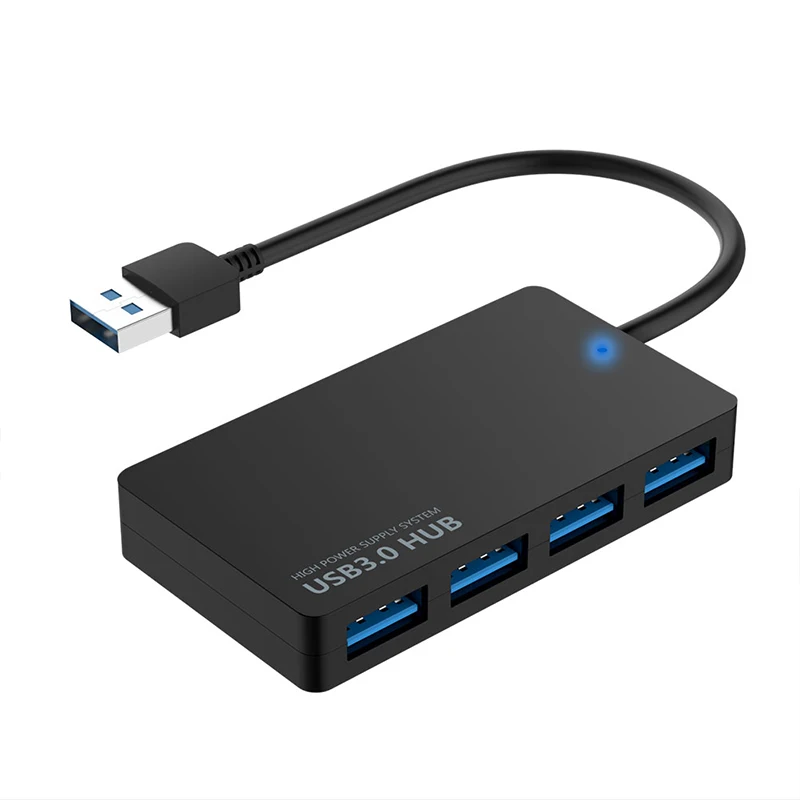 4 порта usb 3,0 концентратор 5 Гбит/с высокоскоростной USB разветвитель адаптер Мульти USB 3 концентратор для ноутбуков Компьютерные аксессуары ПК USB концентратор