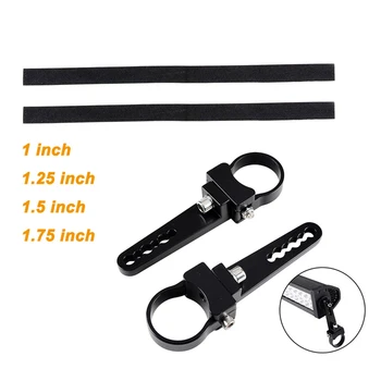 

2x 1 1.25 1.5 1.75 inch fog Motorcycle light Holder Driving Passing light Turn Signal Relocation Fork Mounts Brackets For Harley