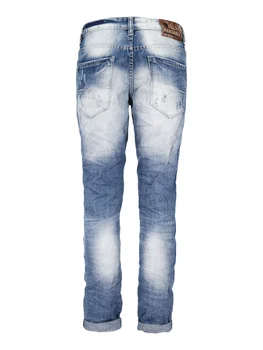 

Jeans worn effect with tear