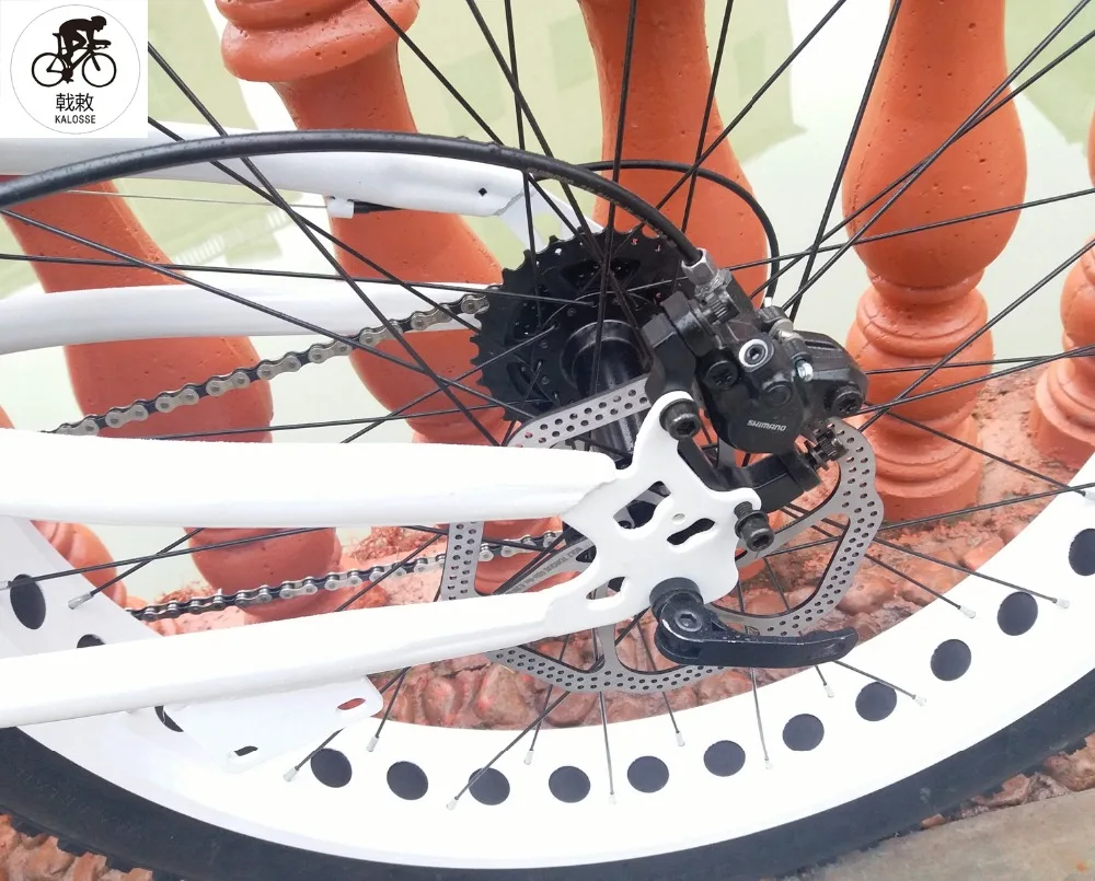 Perfect Kalosse Hydraulic brakes  Full suspension   M310  Fat bike  26*4.0 inch snow bike   fat bicycle mountain bike  24 speed 3