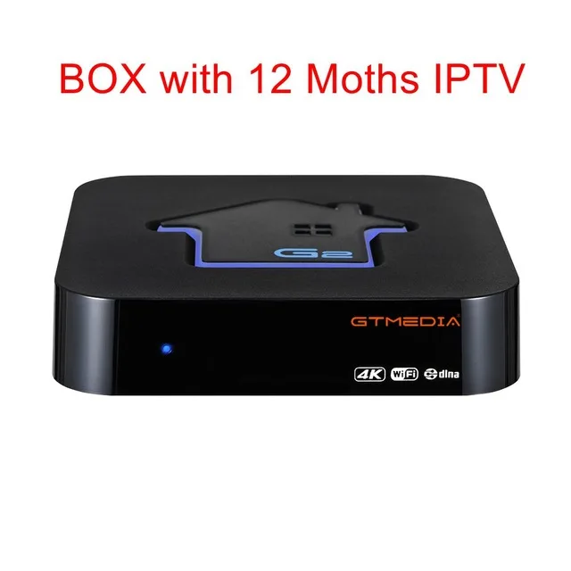 Оригинальная глобальная GTMEDIA G2 умная ТВ-приставка 4K H.265 Android 7,1 Ultra HD 2G 16G wifi Google Netflix IP tv телеприставка Android tv Box - Цвет: G2 AND 12MONTHS IPTV