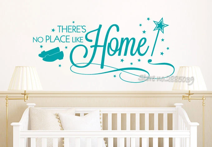 Us 8 97 25 Off Hot Selling Wall Sticker Quotes There Is No Place Like Home Large Hall Home Decor Art Romantic Bedroom Decorative Mural La611 In Wall