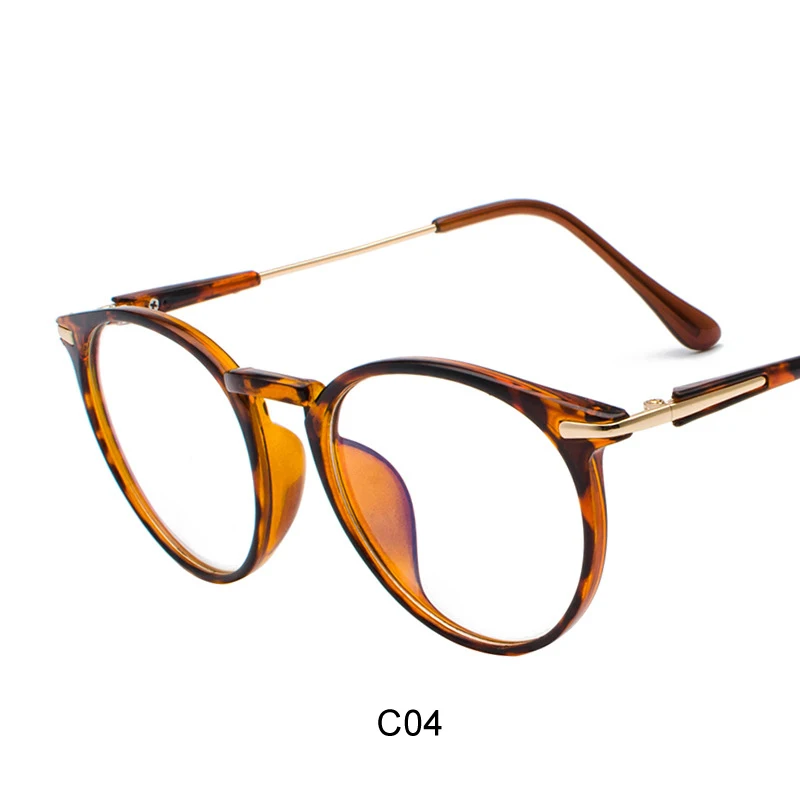 Состояние Ниссен моды очки кадры бренда для Для мужчин Для женщин прозрачные линзы оправы очков Винтаж oculos-де-грау - Цвет оправы: C04