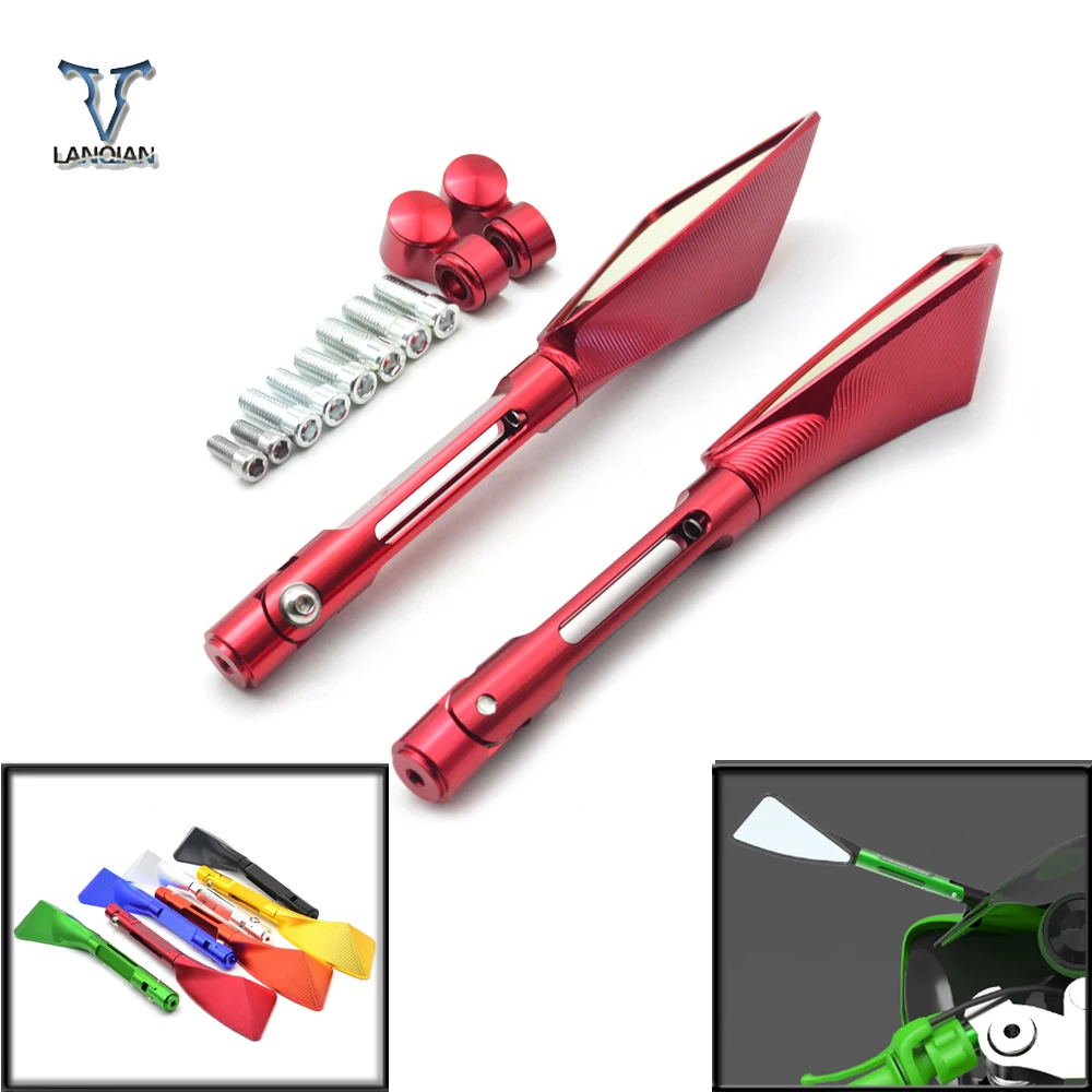 

high quality CNC Motorcycle Side Rear view Mirrors Universal Moto bike Back MirrorFor honda vfr800 vfr800f vtr1000 firestorm