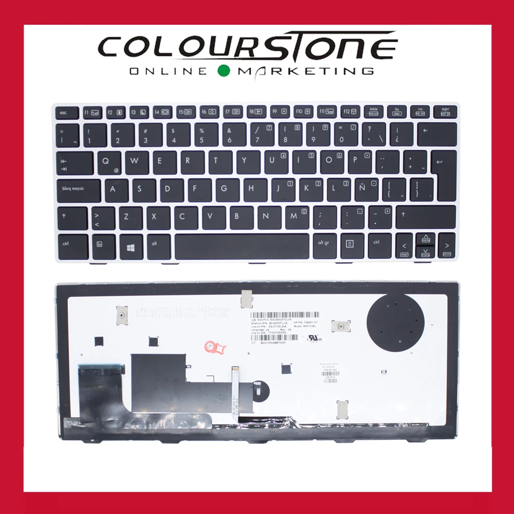 

New Original Latin backlit keyboard For HP EliteBook 810 G1 G2 G3 series LA replacement laptop keyboard 90.4XF07.L1E