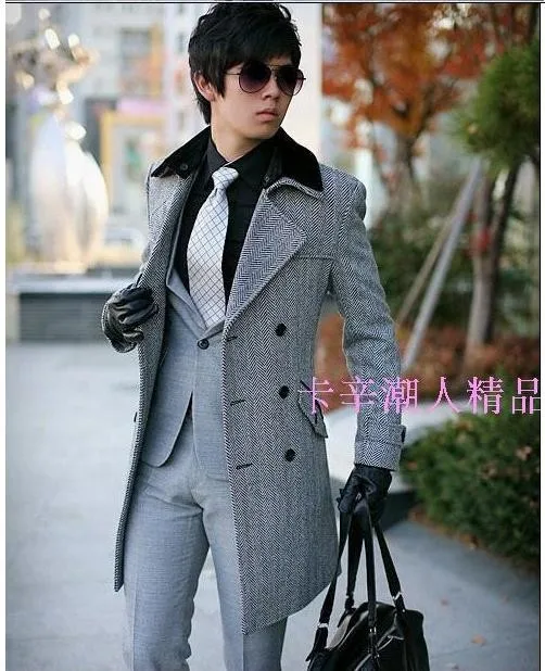 Черный, серый, двубортный,, высокое качество, мужские куртки, Мужское пальто, утолщенное, теплое, мужское, шерстяное пальто, мужское, серое, бушлат, S-3XL