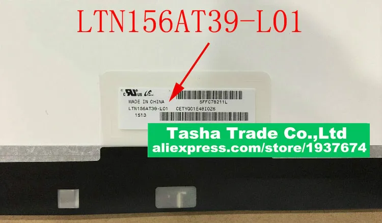 

LTN156AT39-L01 LTN156AT39 L01 Laptop Screen LCD Screen 1366*798 EDP 30PINS