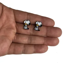 Подарок на день рождения, эмаль, ювелирные изделия в виде животных, милая собака, эмалированные серьги, женские серьги для детей