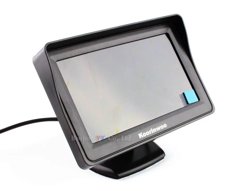 Koorinwoo автомобильный лицензионный автомобильный монитор/складной/зеркальный монитор 4,3 ''видео PAL/NTSC Автостоянка запись с камеры заднего обзора