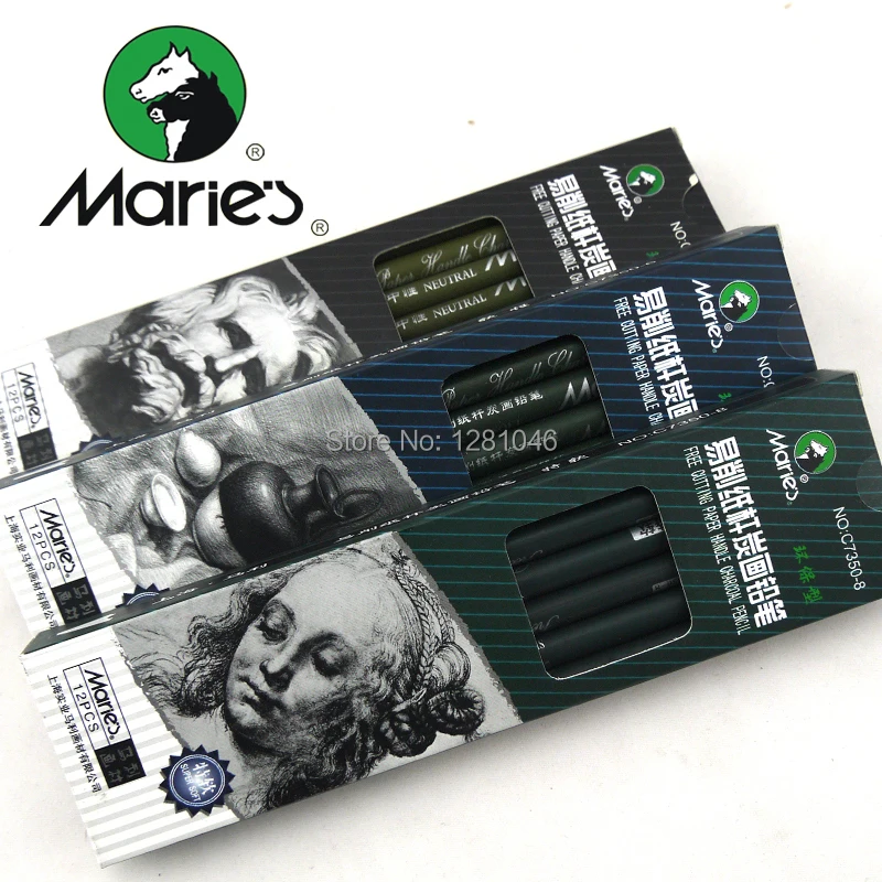 Карандаш LifeMaster Maries с древесным углем 12 карандашей/партия
