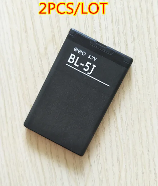 2 шт./лот 1320 мА/ч BL-5J BL 5J батарея для Nokia Lumia 228 530 5800 XpressMusic 5230 C3 X1 X6 5233 N900 520 525 5228 |