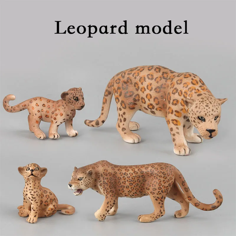 

Simulation Animal Model Family Toy For Children Home Leopard Figurine Decoration Action Figure Toys For Children