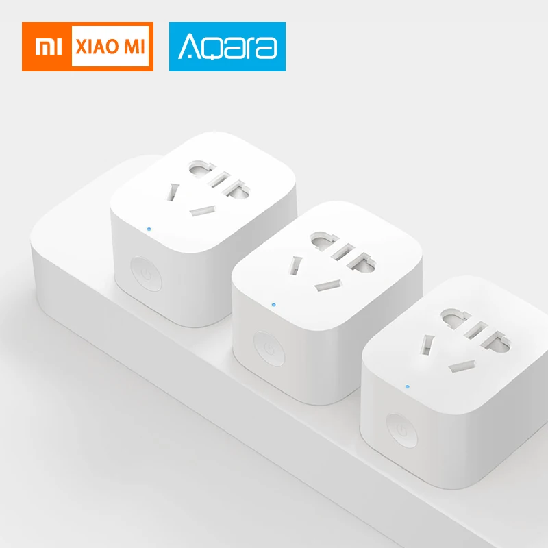 

New Smart Socket Xiaomi ZigBee WiFi APP Wireless Control Switches Timer Plug for Android IOS work with Mi home App Smart Adapter