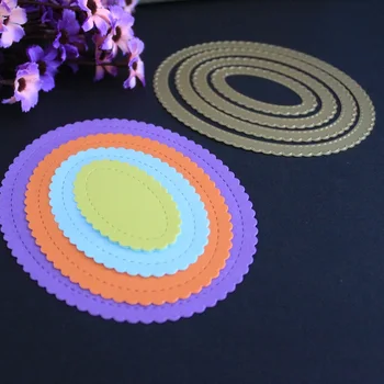 

Metal Cutting Dies Circle Frame Stencils For DIY Scrapbooking Embossing Paper Wedding Cards Die Cuts Photo Album Making Craft