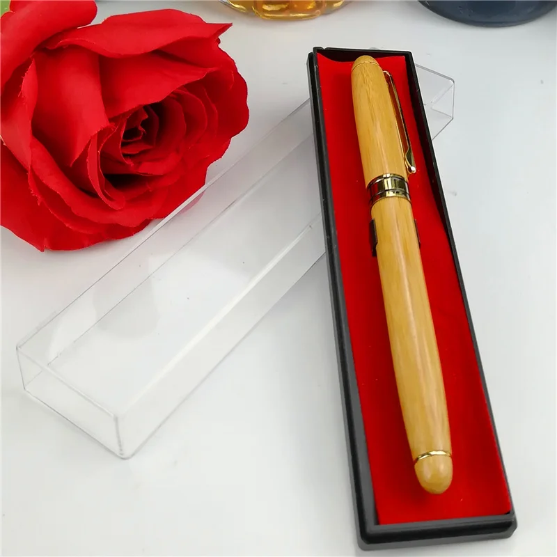 Персонализированная бамбуковая ручка, включая подарочную коробку и выбор персонализированных поворотных ручек, поворотных карандашей или шариковые ручки