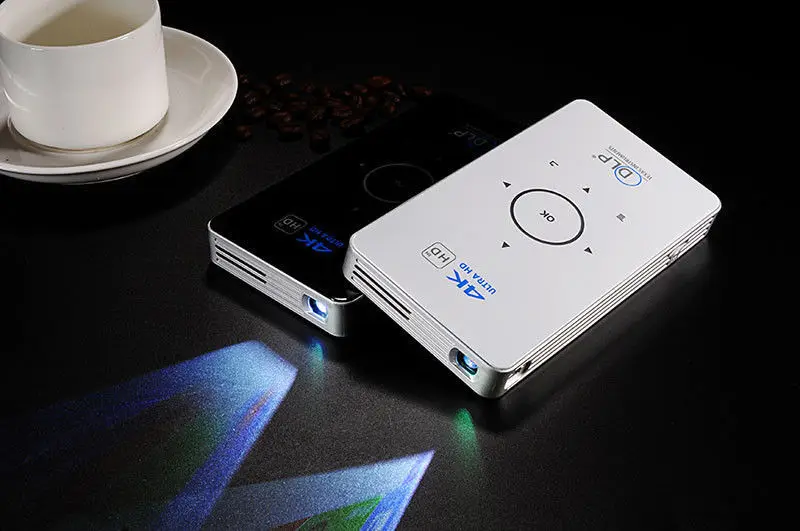 OTHA мини карманный проектор HD 2 ГБ/16 ГБ Портативный Android DLP Touch Pad WI FI 1080 P дома кино с