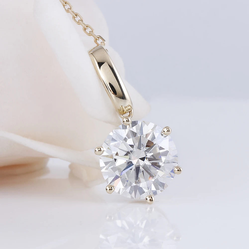 5ct moissanite solitaire set pendant necklace (5)